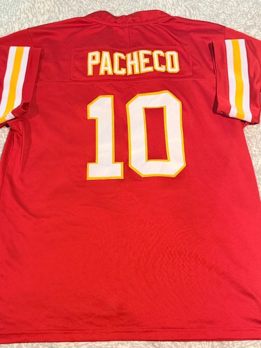 Isiah Pacheco #10 Kansas City Chiefs Football Jersey - Red - Medium